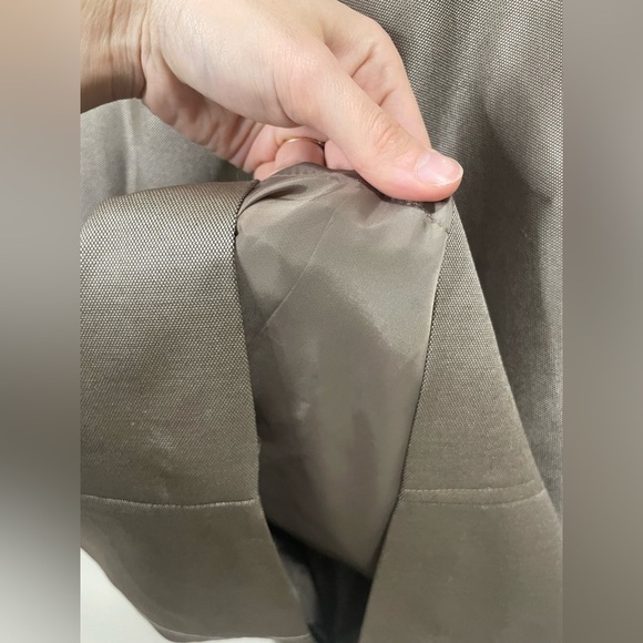 Calvin Klein Taupe Metallic Mini Cocktail Dress 6 - Picture 10 of 13